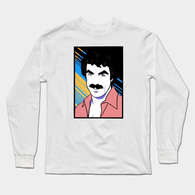 Magnum PI Long Sleeve T-Shirt by UnleashedCreationz